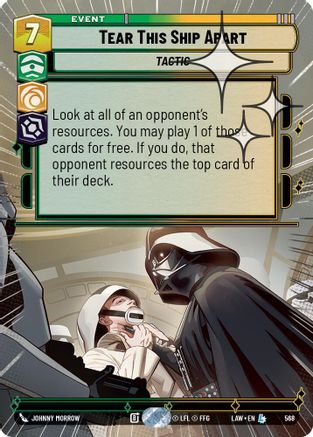 Tear This Ship Apart (Hyperspace Foil) (568) [A Lawless Time] Foil