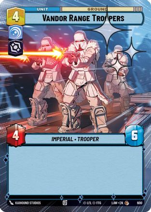Vandor Range Troopers (Hyperspace Foil) (600) [A Lawless Time] Foil