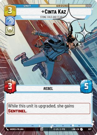 Cinta Kaz - Stone Cold and Fearless (Hyperspace Foil) (607) [A Lawless Time] Foil