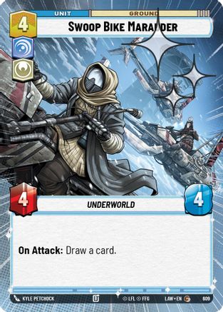 Swoop Bike Marauder (Hyperspace Foil) (609) [A Lawless Time] Foil
