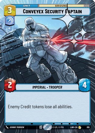 Conveyex Security Captain (Hyperspace Foil) (619) [A Lawless Time] Foil