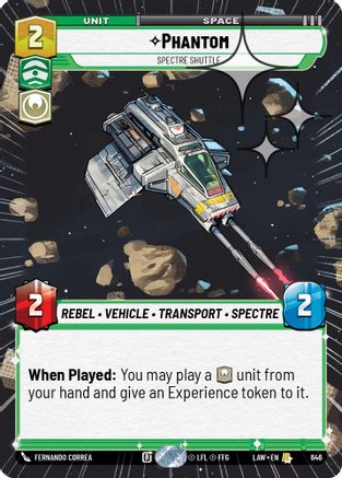 Phantom - Spectre Shuttle (Hyperspace Foil) (646) [A Lawless Time] Foil