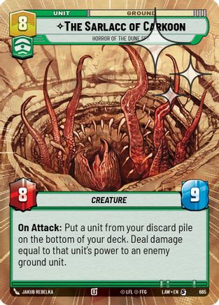 The Sarlacc of Carkoon - Horror of the Dune Sea (Hyperspace Foil) (665) [A Lawless Time] Foil