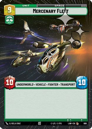 Mercenary Fleet (Hyperspace Foil) (666) [A Lawless Time] Foil