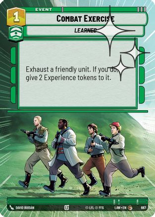 Combat Exercise (Hyperspace Foil) (667) [A Lawless Time] Foil