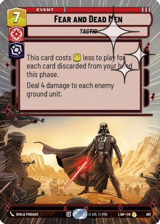 Fear and Dead Men (Hyperspace Foil) (681) [A Lawless Time] Foil