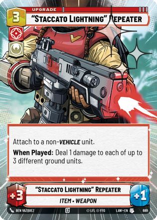 "Staccato Lightning" Repeater (Hyperspace Foil) (689) [A Lawless Time] Foil