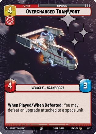 Overcharged Transport (Hyperspace Foil) (697) [A Lawless Time] Foil