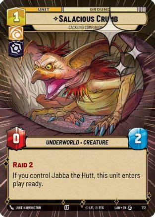 Salacious Crumb - Cackling Companion (Hyperspace Foil) (712) [A Lawless Time] Foil