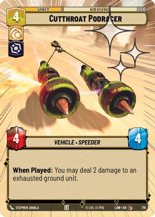 Cutthroat Podracer (Hyperspace Foil) (715) [A Lawless Time] Foil