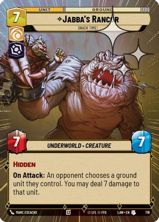 Jabba's Rancor - Snack Time! (Hyperspace Foil) (718) [A Lawless Time] Foil
