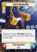 Han's Golden Dice (Hyperspace Foil) (727) [A Lawless Time] Foil