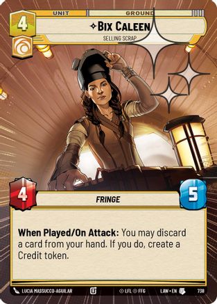 Bix Caleen - Selling Scrap (Hyperspace Foil) (738) [A Lawless Time] Foil