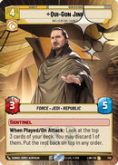 Qui-Gon Jinn - Influencing Chance (Hyperspace Foil) (739) [A Lawless Time] Foil