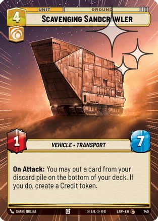 Scavenging Sandcrawler (Hyperspace Foil) (740) [A Lawless Time] Foil
