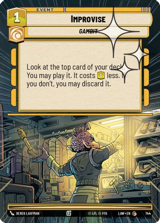 Improvise (Hyperspace Foil) (744) [A Lawless Time] Foil