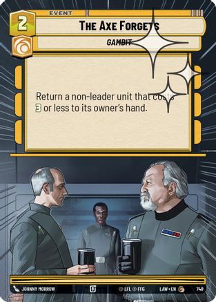 The Axe Forgets (Hyperspace Foil) (748) [A Lawless Time] Foil