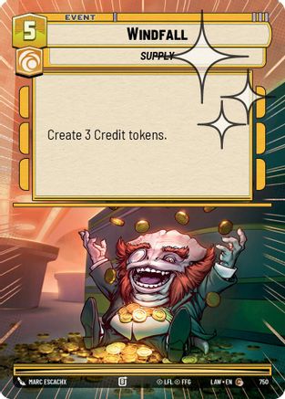 Windfall (Hyperspace Foil) (750) [A Lawless Time] Foil