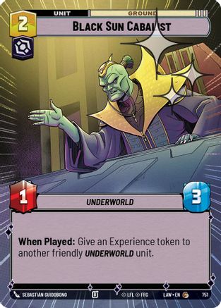 Black Sun Cabalist (Hyperspace Foil) (751) [A Lawless Time] Foil