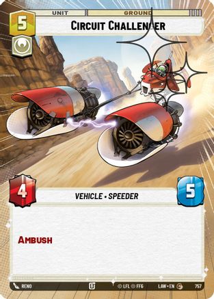 Circuit Challenger (Hyperspace Foil) (757) [A Lawless Time] Foil