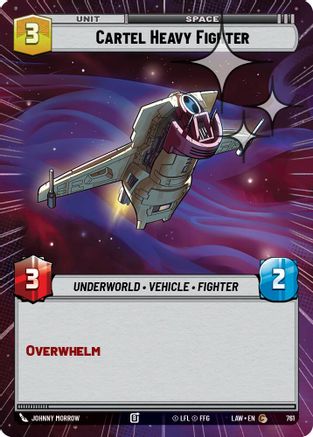 Cartel Heavy Fighter (Hyperspace Foil) (761) [A Lawless Time] Foil