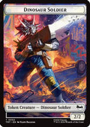 Dinosaur Soldier // Copy Double-Sided Token (TMT-2 // 1) [Teenage Mutant Ninja Turtles] Foil