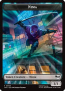 Ninja // Mutagen Double-Sided Token (TMT-5 // 9) [Teenage Mutant Ninja Turtles] Foil
