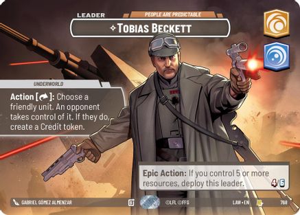 Tobias Beckett - People are Predictable (Showcase) (768) [A Lawless Time] Foil