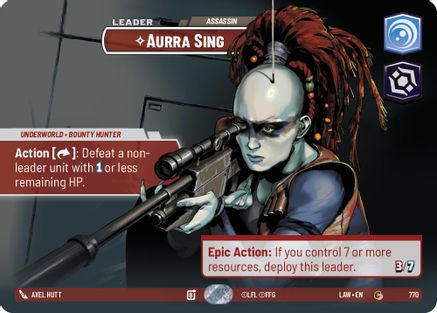 Aurra Sing - Assassin (Showcase) (770) [A Lawless Time] Foil