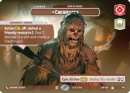 Chewbacca - Hero of Kessel (Showcase) (779) [A Lawless Time] Foil