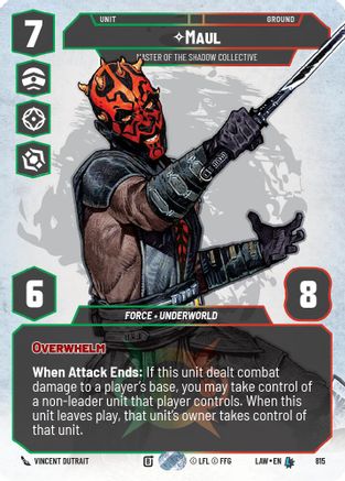 Maul - Master of the Shadow Collective (Prestige) (815) [A Lawless Time]