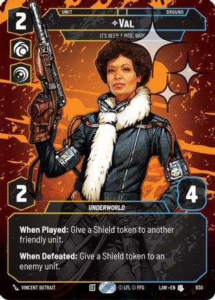 Val - It's Been a Ride, Babe (Prestige Foil) (830) [A Lawless Time] Foil