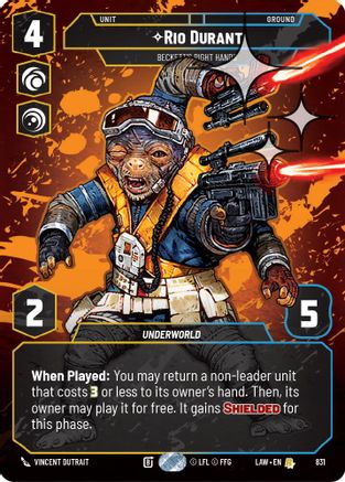 Rio Durant - Beckett's Right Hands (Prestige Foil) (831) [A Lawless Time] Foil
