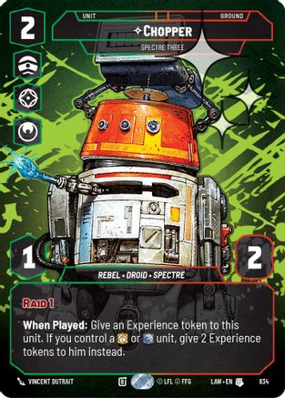 Chopper - Spectre Three (Prestige Foil) (834) [A Lawless Time] Foil