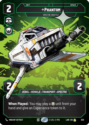 Phantom - Spectre Shuttle (Prestige Foil) (838) [A Lawless Time] Foil