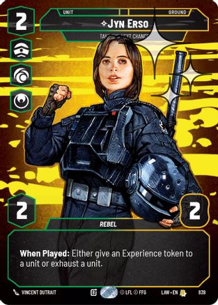 Jyn Erso - Take the Next Chance (Prestige Foil) (839) [A Lawless Time] Foil