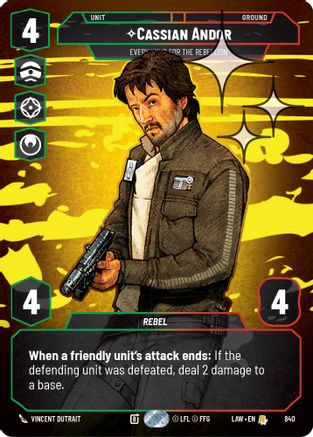 Cassian Andor - Everything for the Rebellion (Prestige Foil) (840) [A Lawless Time] Foil