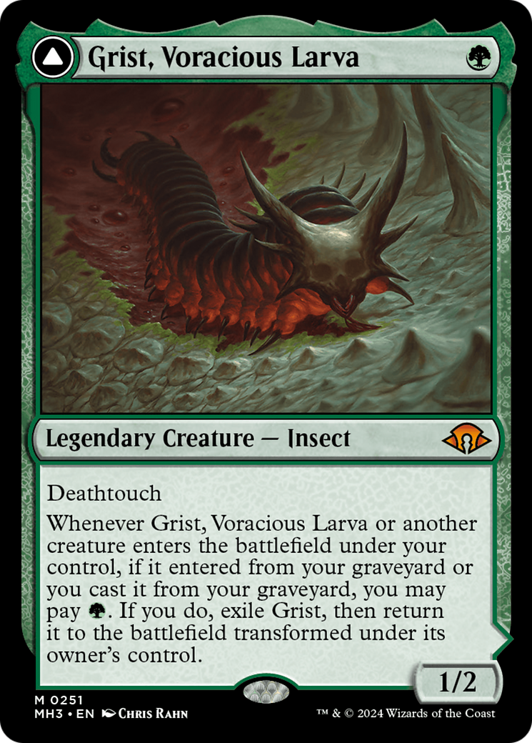 Grist, Voracious Larva // Grist, the Plague Swarm (MH3-251) [Modern Horizons 3] Foil
