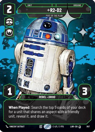 R2-D2 - Part of the Plan (Prestige Foil) (847) [A Lawless Time] Foil