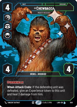 Chewbacca - Mighty Rescuer (Prestige Foil) (849) [A Lawless Time] Foil