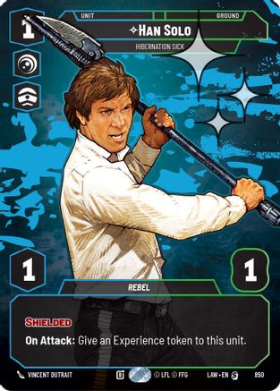 Han Solo - Hibernation Sick (Prestige Foil) (850) [A Lawless Time] Foil