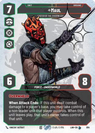 Maul - Master of the Shadow Collective (Prestige Foil) (854) [A Lawless Time] Foil