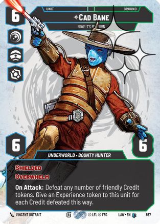 Cade Bane - Now It's My Turn (Prestige Foil) (857) [A Lawless Time] Foil