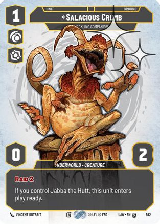 Salacious Crumb - Cackling Companion (Prestige Foil) (862) [A Lawless Time] Foil