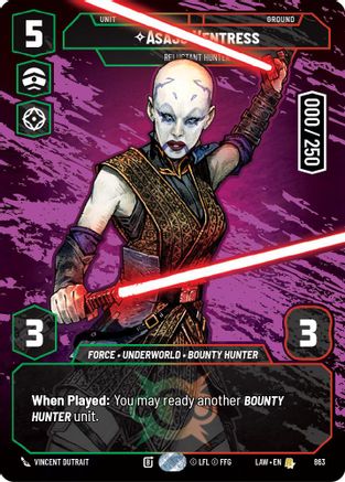 Asajj Ventress - Reluctant Hunter (Serialized) (863) [A Lawless Time] Foil
