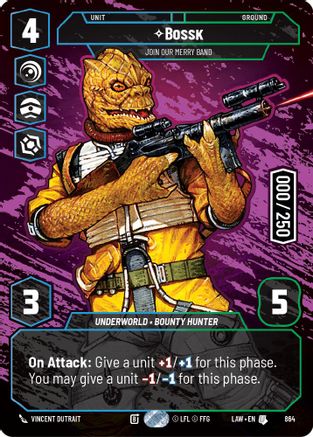 Bossk - Join Our Merry Band (Serialized) (864) [A Lawless Time] Foil