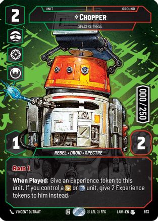 Chopper - Spectre Three (Serialized) (873) [A Lawless Time] Foil