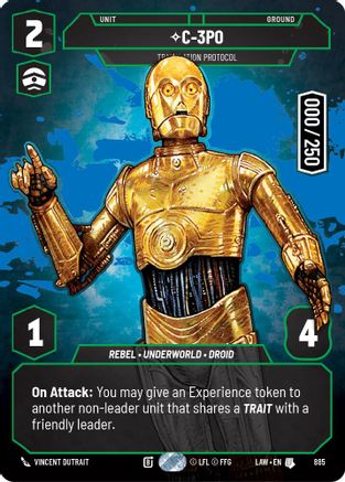 C-3PO - Translation Protocol (Serialized) (885) [A Lawless Time] Foil