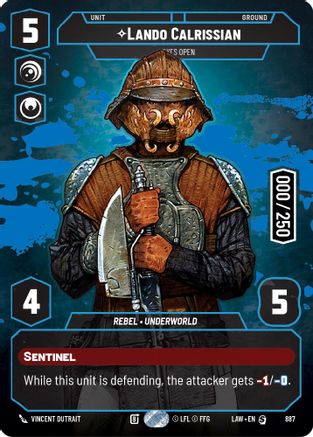 Lando Calrissian - Eyes Open (Serialized) (887) [A Lawless Time] Foil