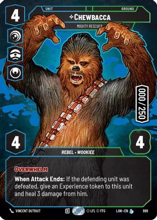 Chewbacca - Mighty Rescuer (Serialized) (888) [A Lawless Time] Foil
